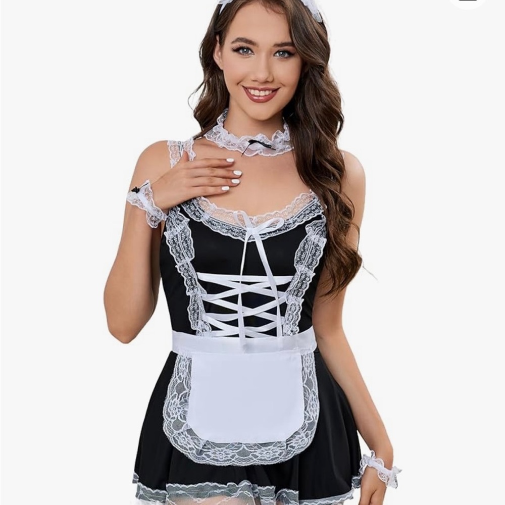 Sexy Maid Costume with bunny ears